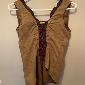 Suede Vest/Corselet